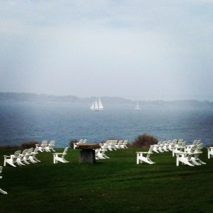 The view from the Castle Hill resort in Newport.